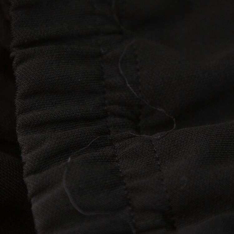 Pre Owned Gucci Black Jersey Web Stripe Detail Sylvie Sweatpants M