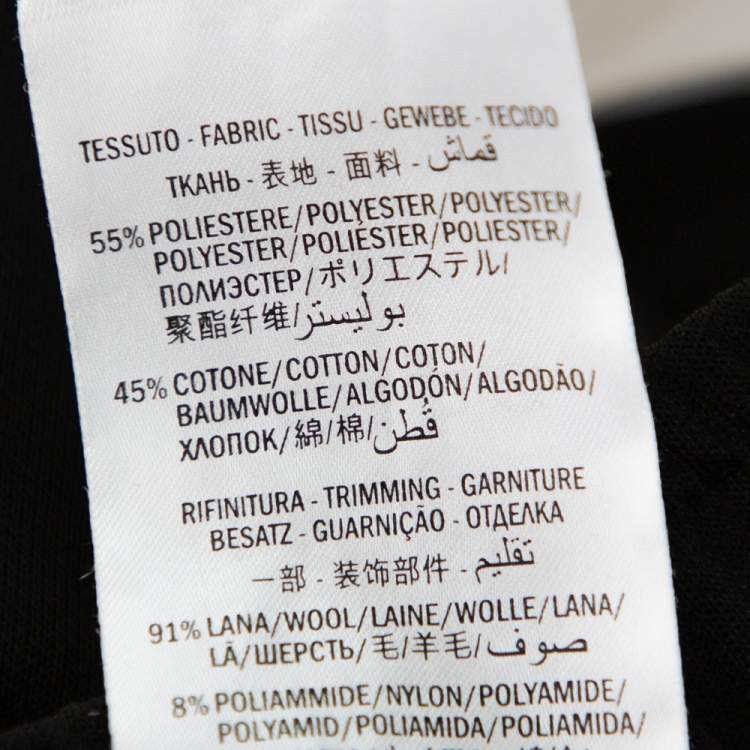 Pre Owned Gucci Black Jersey Side Stripe Detail Technical Joggers S