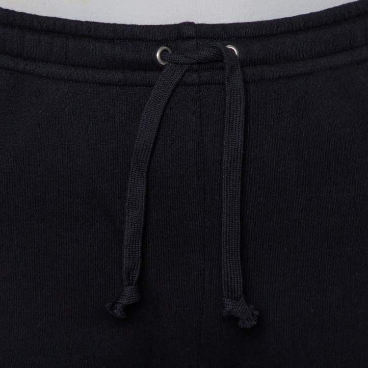 مملوكة مسبقًا Gucci Black Cotton Logo Printed Joggers S