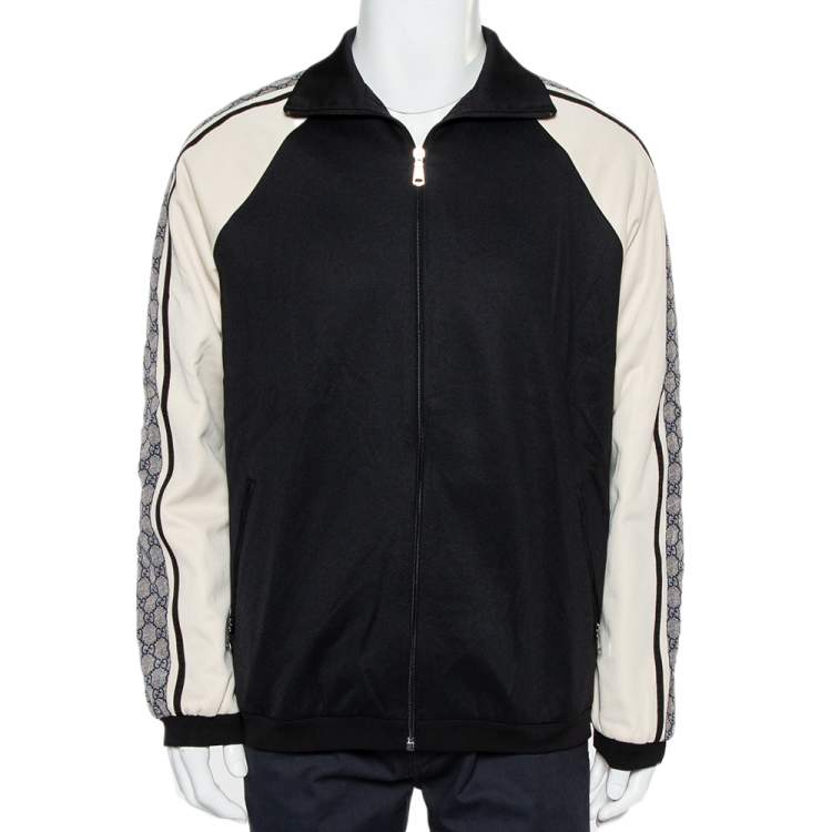 Gucci & Cream Jersey Shoulder Oversized Technical Jacket XS Gucci |