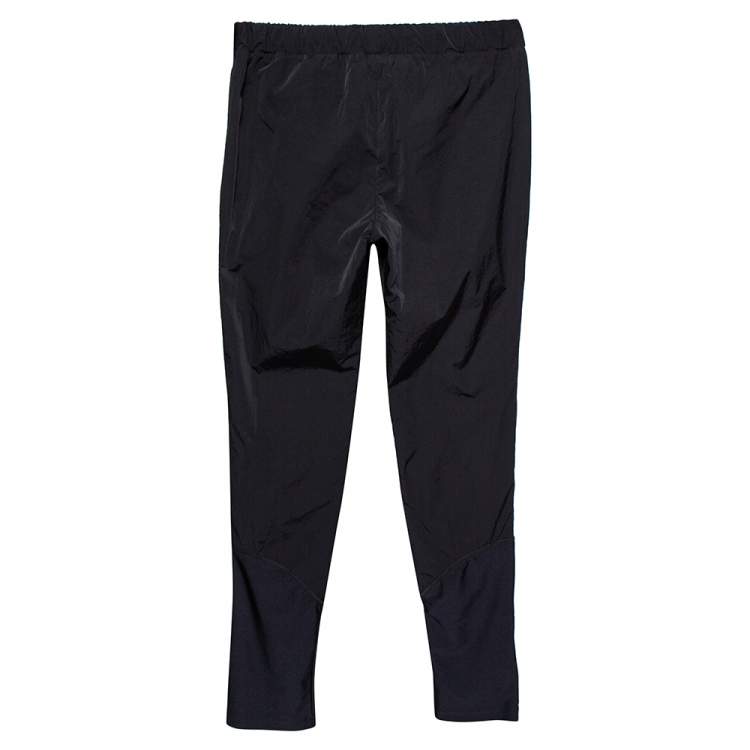 Pre Owned Gucci Black Synthetic Stripe Paneled Track Pants S
