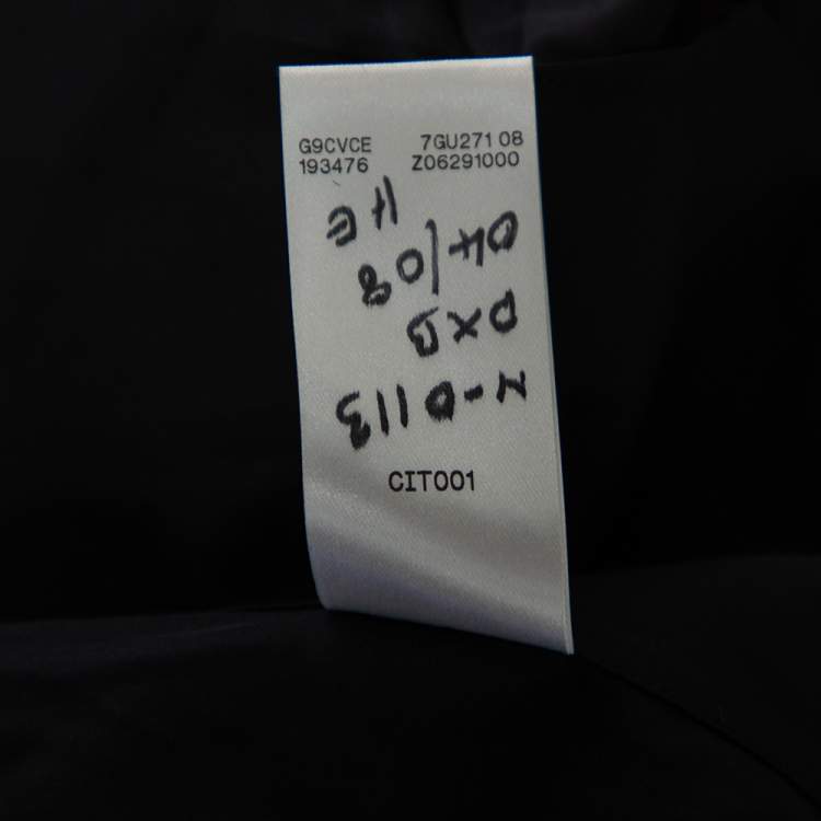 Pre Owned Gucci Black Cotton Pin Tuck Detail Tuxedo Shirt M 