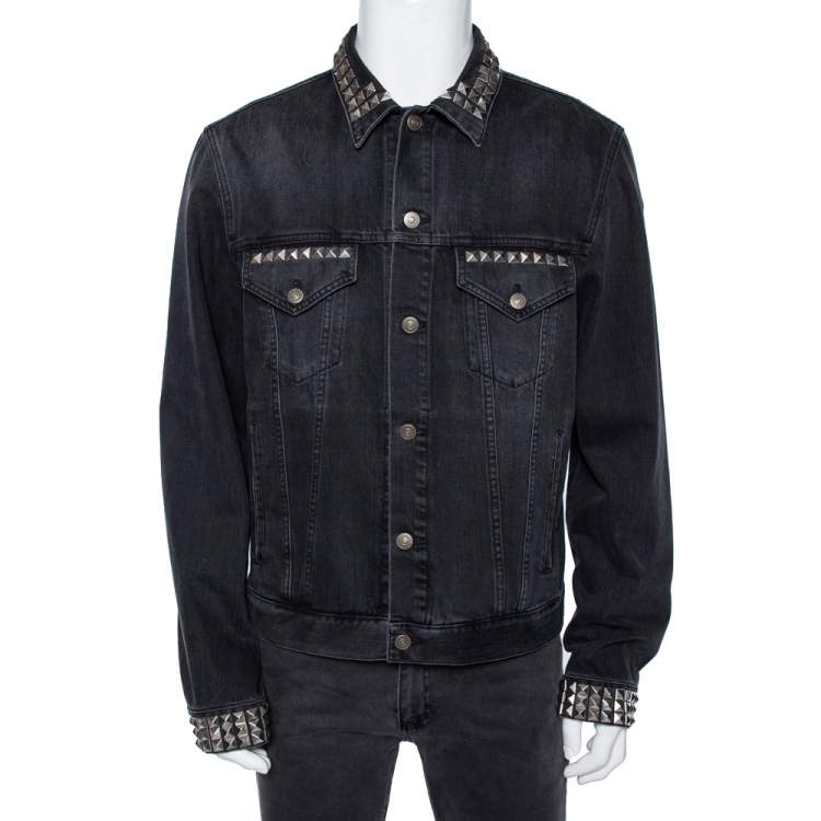 Gucci Grey Blind For Love Rock Studded Denim Jacket XXL Gucci | The ...