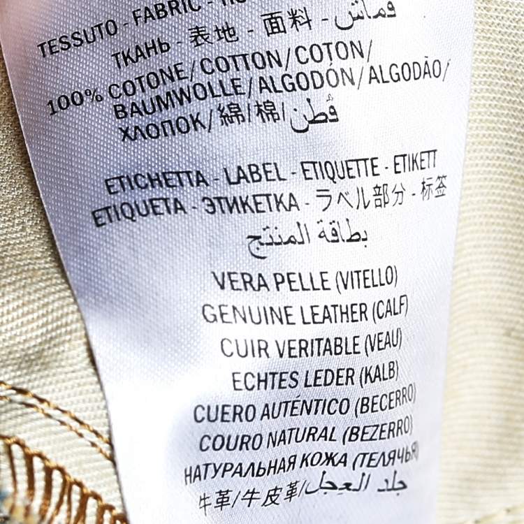 Pre Owned Gucci Blue Denim Straight Leg Jeans L