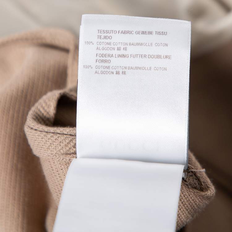 Pre Owned Gucci Beige Cotton Knit Pocketed Single Breasted Blazer XL