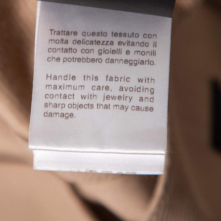 Pre Owned Gucci Beige Cotton Knit Pocketed Single Breasted Blazer XL