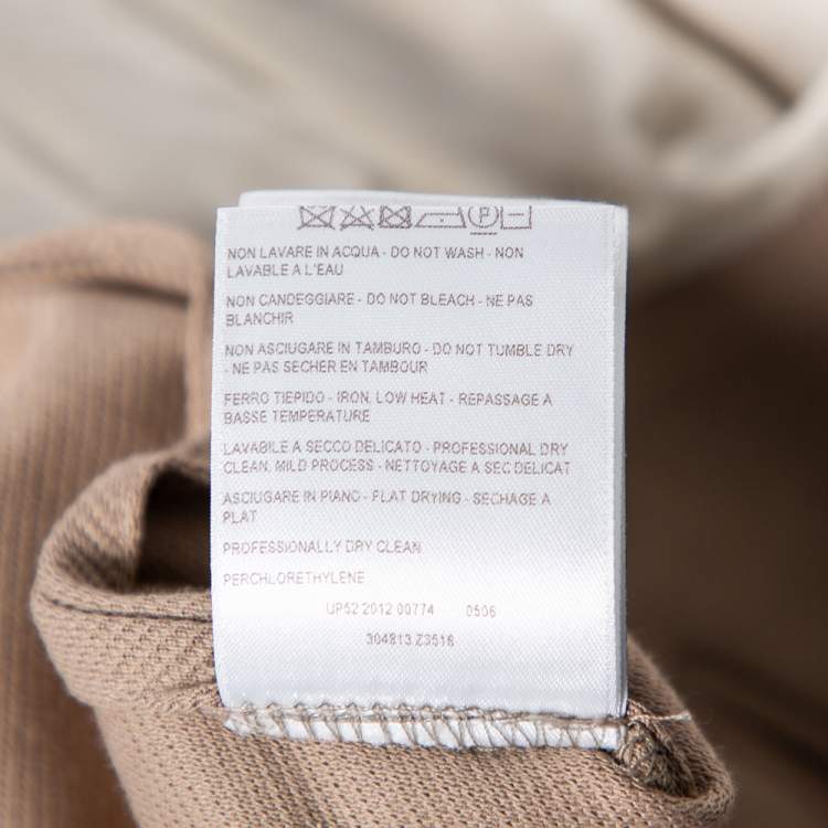 Pre Owned Gucci Beige Cotton Knit Pocketed Single Breasted Blazer XL