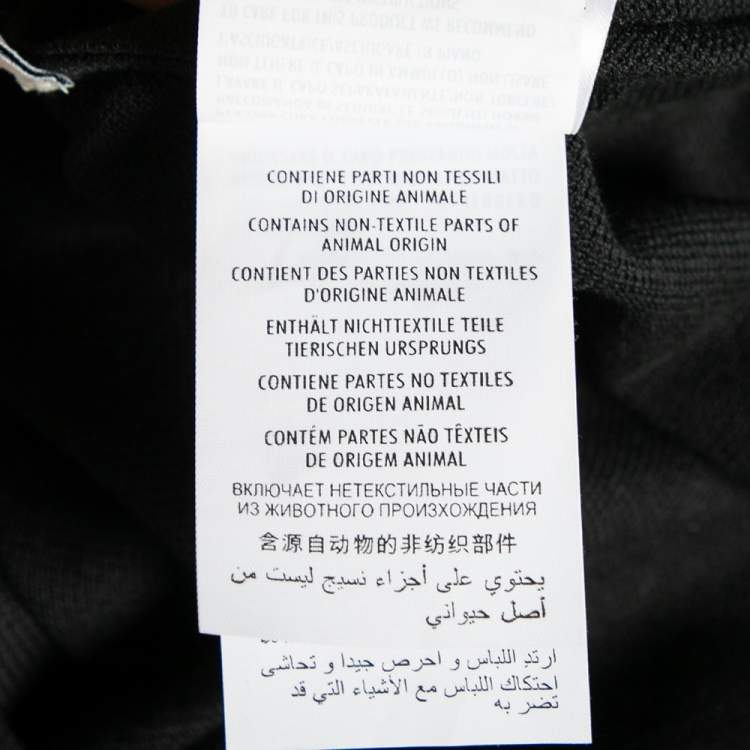 Pre Owned Gucci Black Stretch Cotton Snake Embroidered Polo T-Shirt M