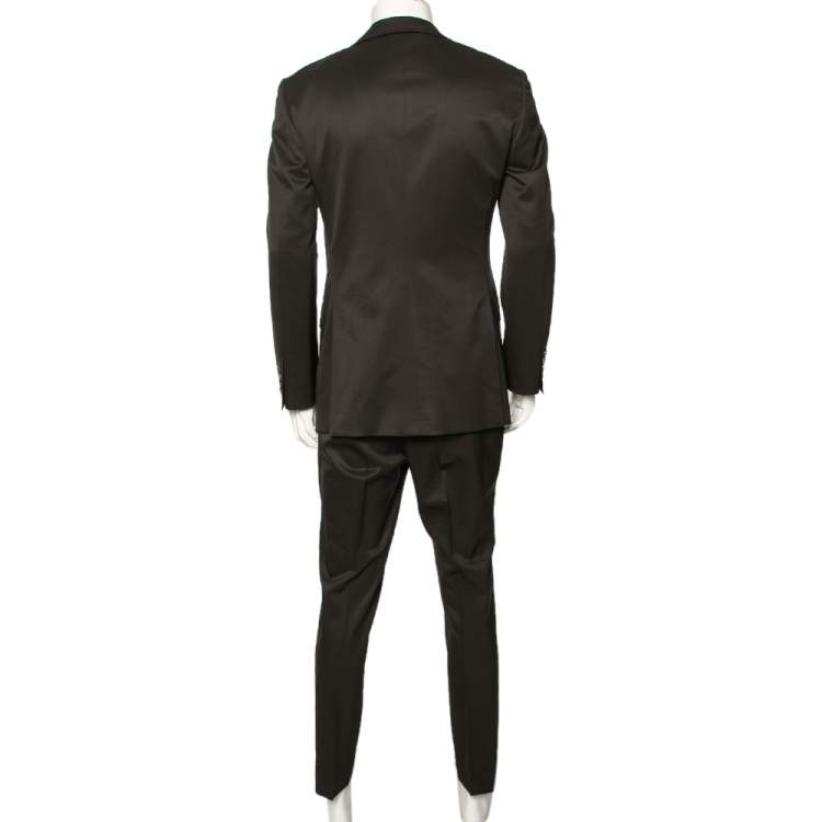 Pre Owned Gucci Brown Wool Suit M
