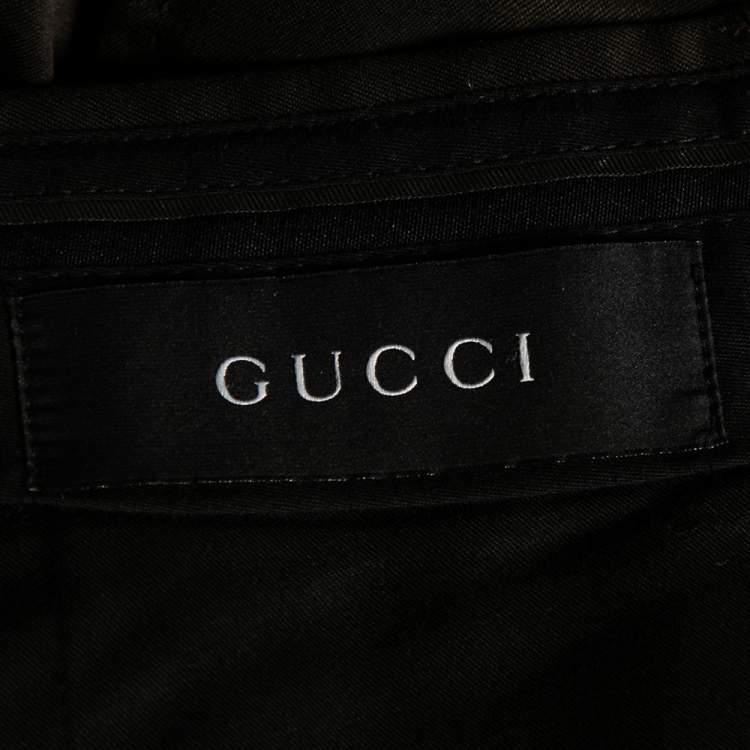 Pre Owned Gucci Brown Wool Suit M