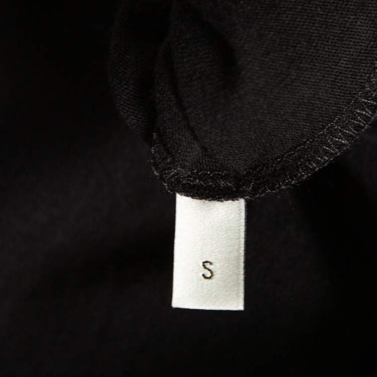 Pre Owned Gucci Black L’Aveugle Par Amour Tiger Embroidered Cotton T-Shirt S