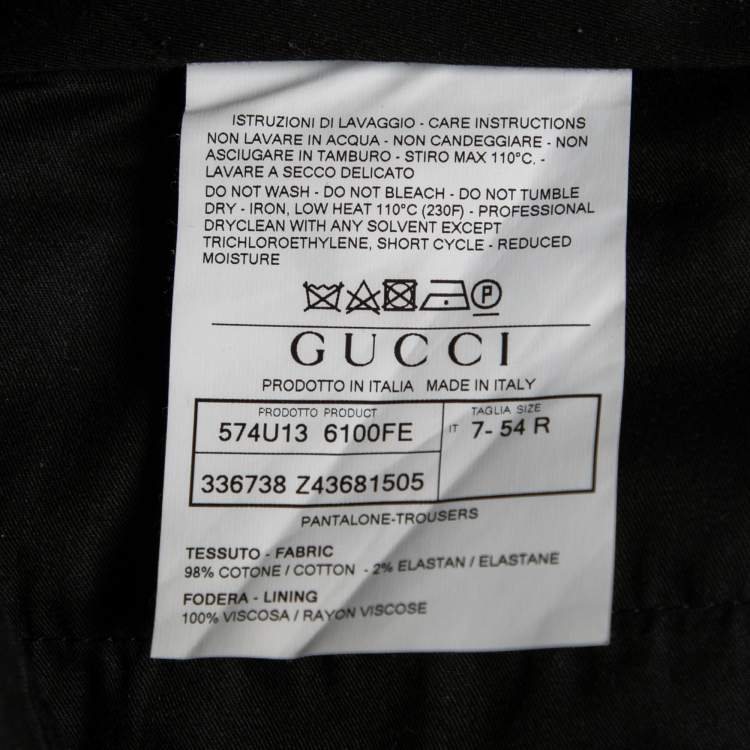 Gucci Beige Cotton Trousers XXL