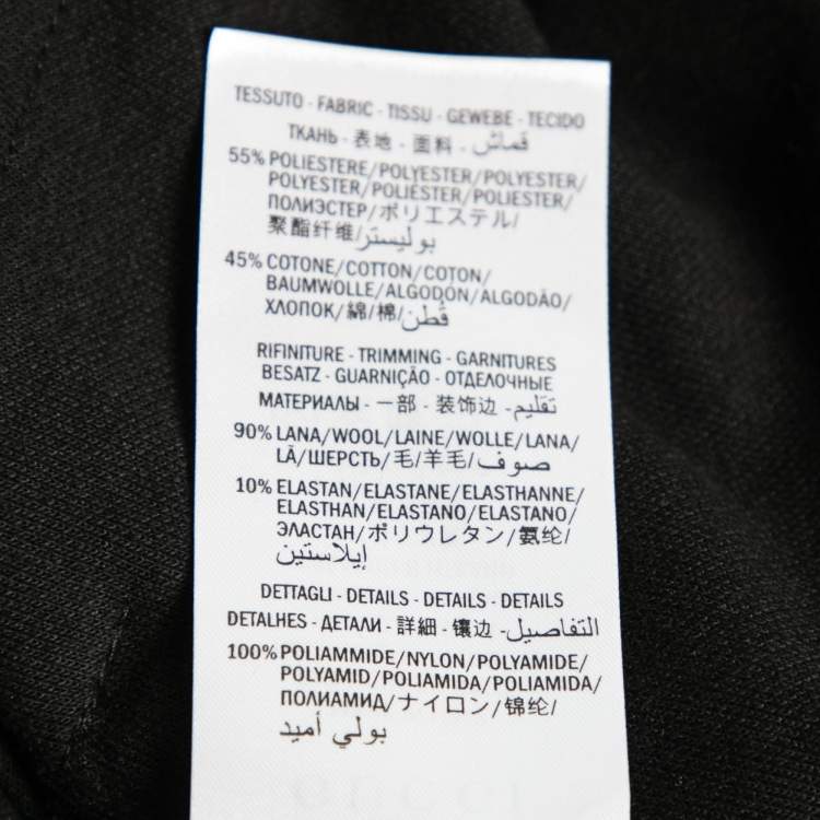 Pre Owned Gucci Black Jersey Web Stripe Trimmed Zip Front Jacket S