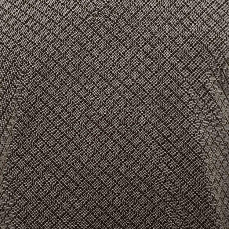 Pre Owned Gucci Brown Cotton Pique Polo T-Shirt M