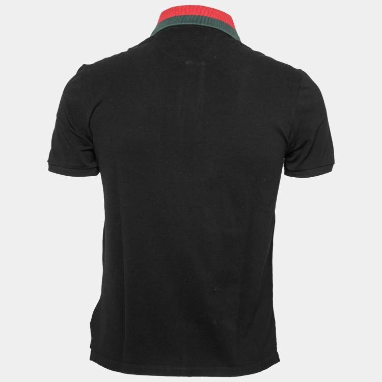 Black polo gucci sales shirt