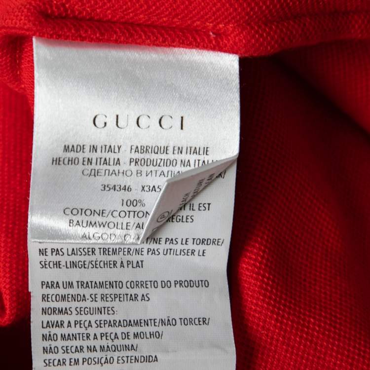 Pre Owned Gucci Tricolor Cotton Polo T-Shirt XXL