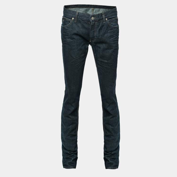 Pre Owned Gucci Blue Denim Skinny Jeans M