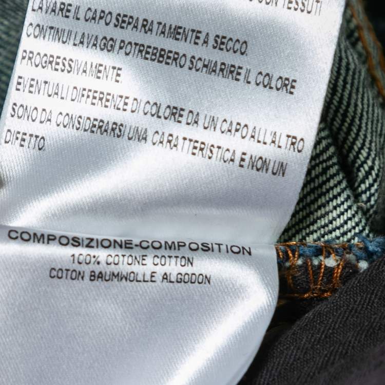 Pre Owned Gucci Blue Denim Skinny Jeans M