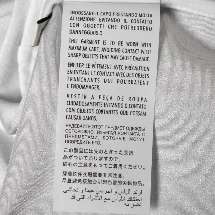 Pre Owned Gucci Grey Web Trim Stretch-Jersey Track Jacket M