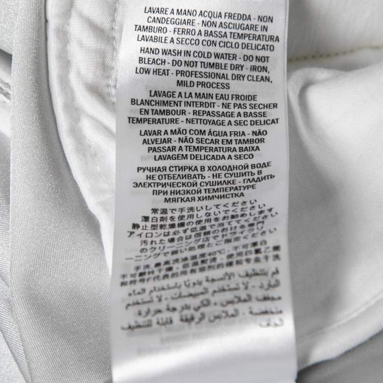 Pre Owned Gucci Grey Web Trim Stretch-Jersey Track Jacket M
