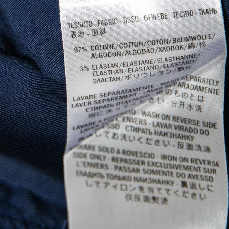 Pre Owned Gucci Blue Denim Skinny Fit Jeans S Waist: 32"