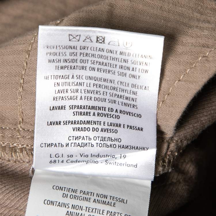 Pre Owned Gucci Beige Denim Riding pants S Waist: 32