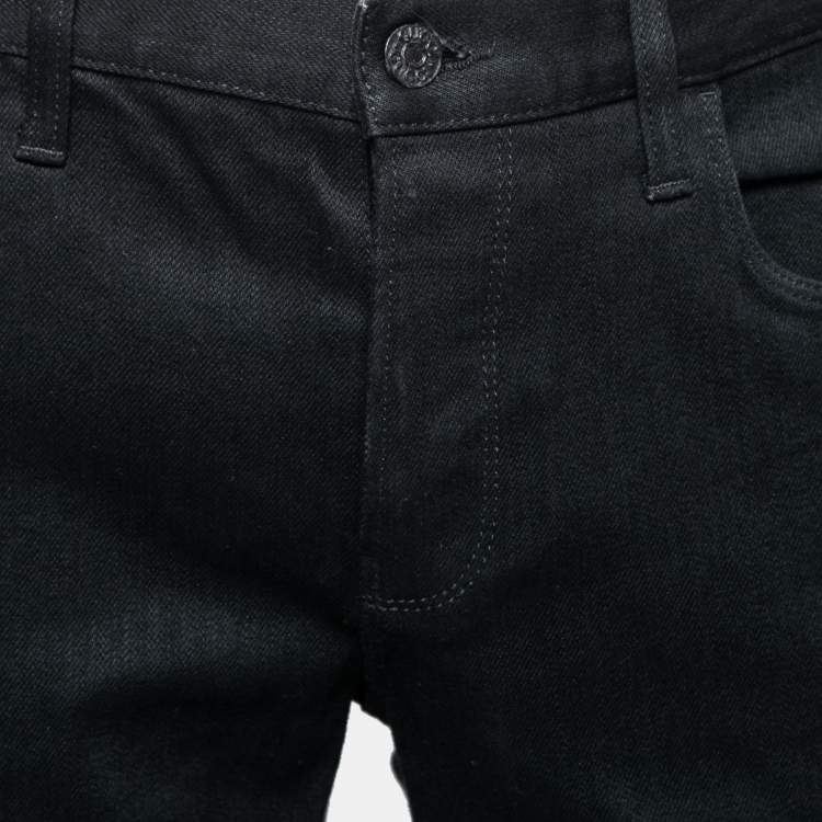 Pre Owned Gucci Black Denim Skinny-Fit Jeans L Waist 35"
