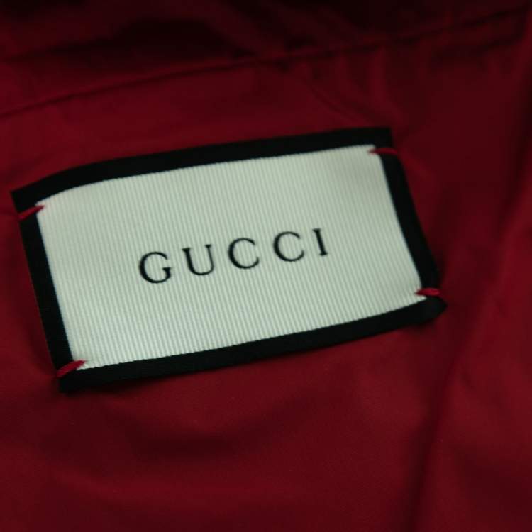 Pre Owned Gucci Brown Bengal Tiger Print Synthetic Jacket S