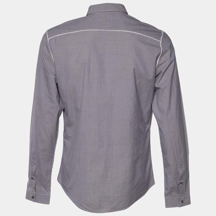 Pre Owned Gucci Multicolor Check Pattern Cotton Duke Fit Shirt XL