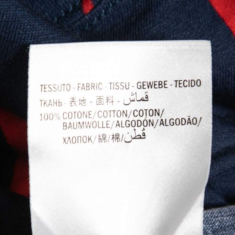 Pre Owned Gucci Blue Ghost GG Print Cotton T-Shirt S