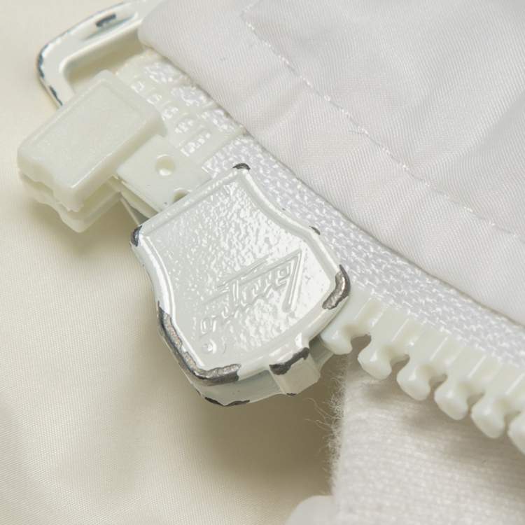 مملوكة مسبقًا Gucci White Synthetic Zip-Up Jacket XL