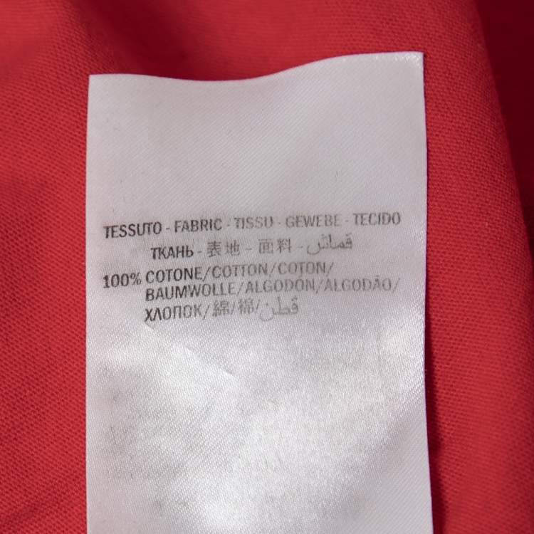 Pre Owned Gucci Red Billy Idol Print Cotton Oversized T-Shirt 3XL
