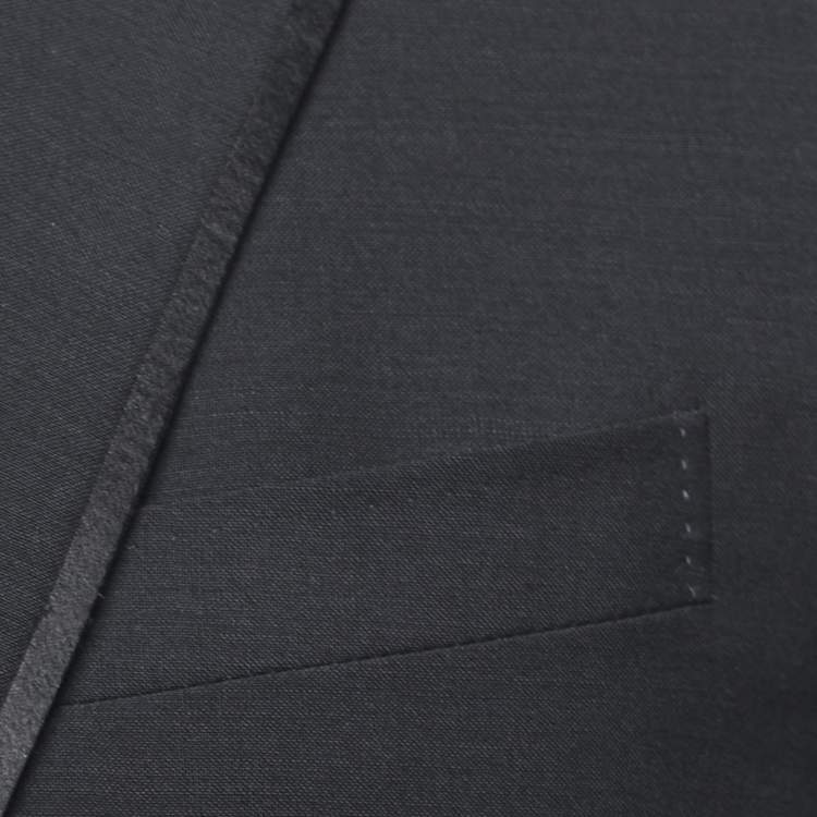 Pre Owned Gucci Black Wool Blazer Pant Suit M