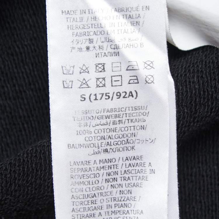 Pre Owned Gucci X North Face Black Printed Cotton Hoodie S