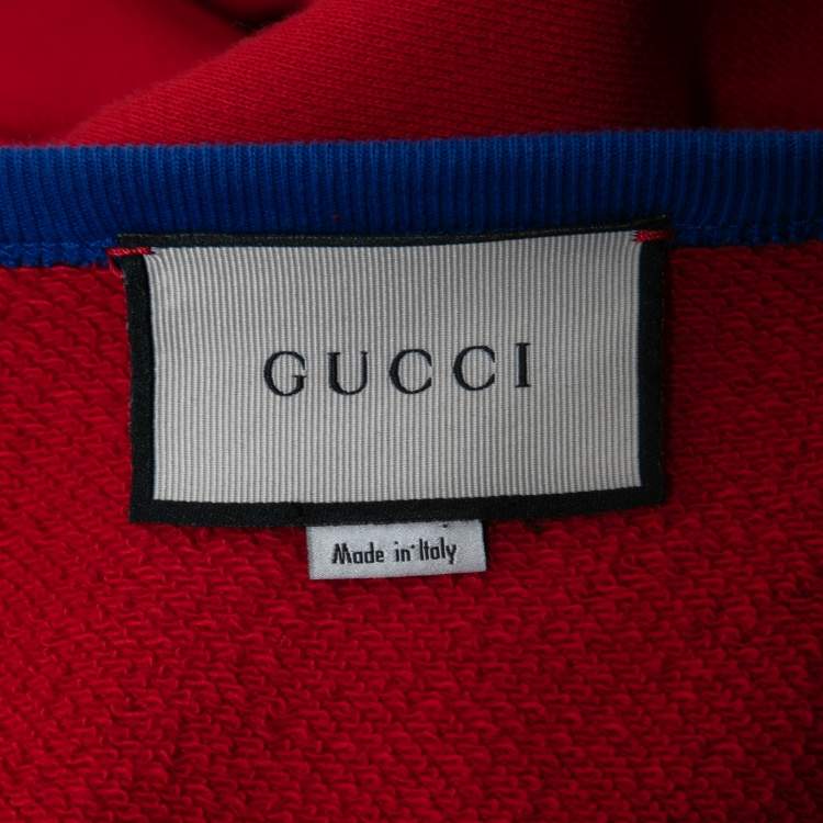 مملوكة مسبقًا Gucci Multicolor Logo Printed Sweatshirt XL