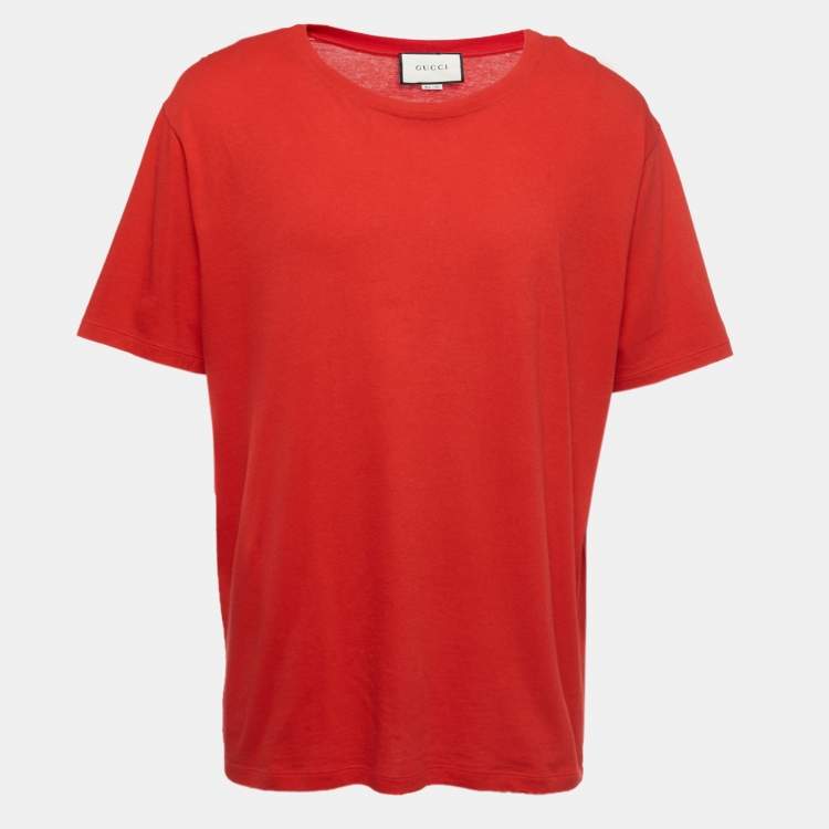 Preloved Men's T-Shirt - Red - L