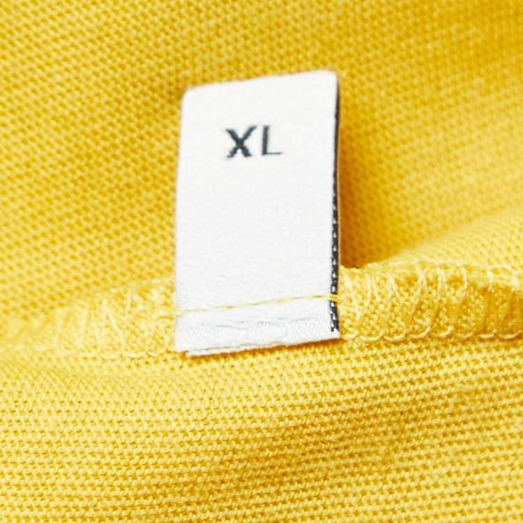 Pre Owned Gucci Yellow Distressed Cotton T-Shirt XL