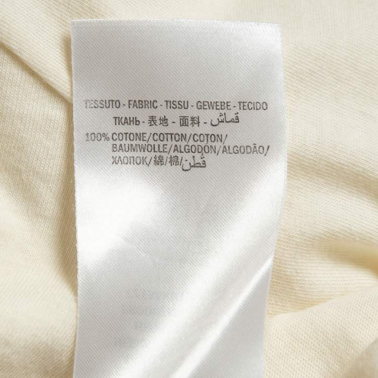 Pre Owned Gucci Cream Interlocking G Print Cotton Oversized T-Shirt M