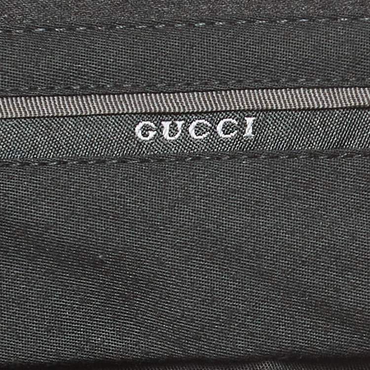 Pre Owned Gucci Black Satin Trim Wool Blend Suit Trousers XS