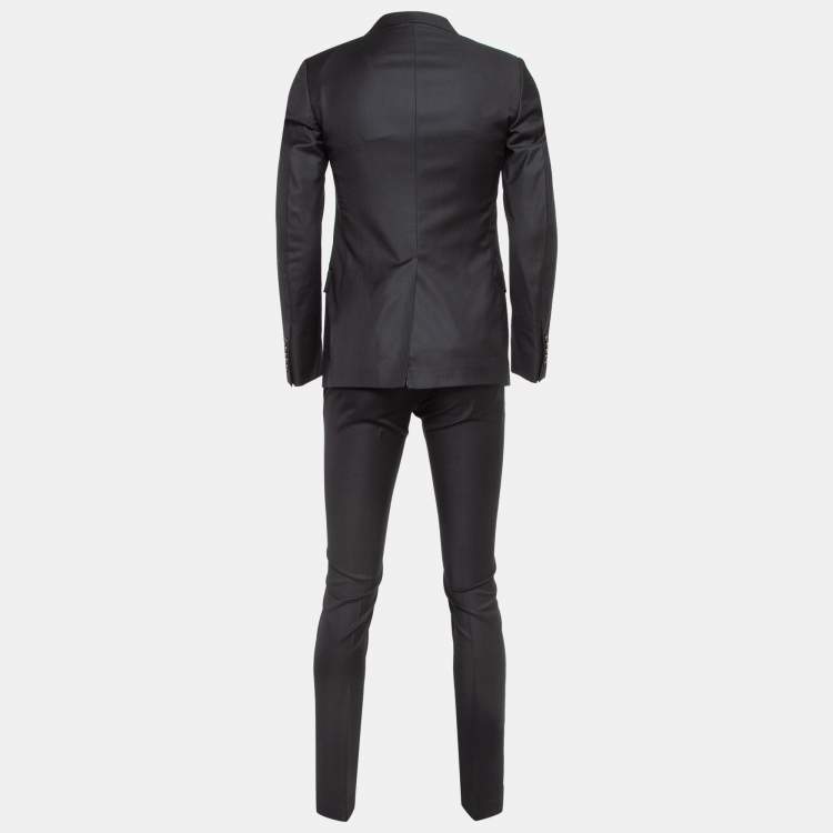 Pre Owned Gucci Black Single Breasted Suit XS