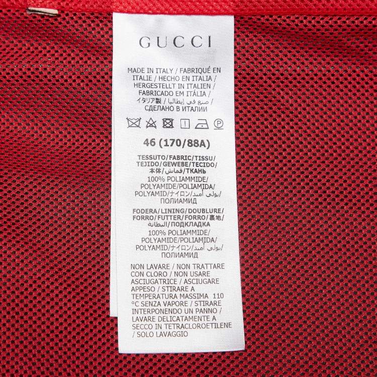Pre Owned Gucci Green GG Jacquard Nylon Bowling Shirt S