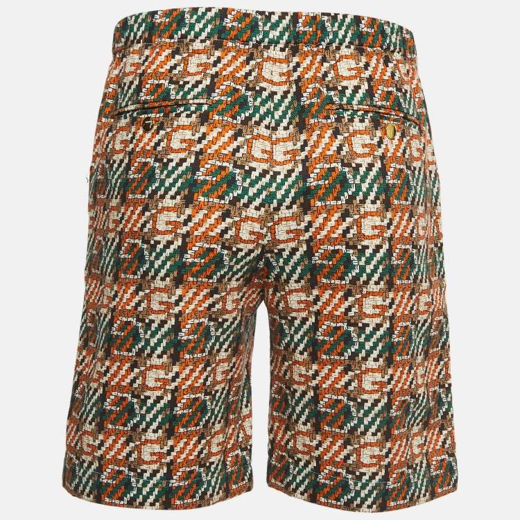 Pre Owned Gucci Multicolor Printed Cotton Shorts S