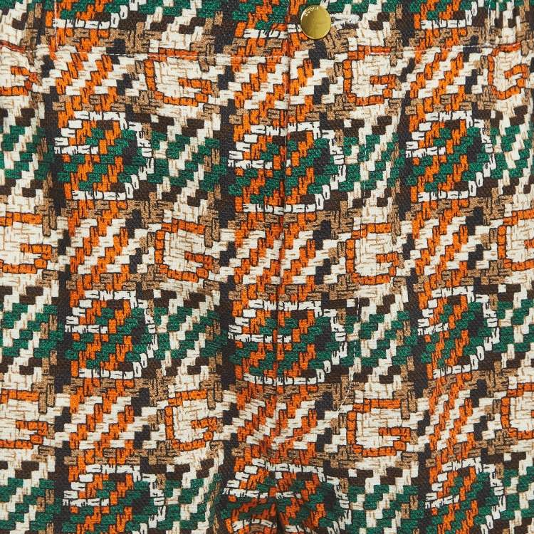 Pre Owned Gucci Multicolor Printed Cotton Shorts S