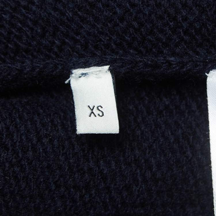 Pre Owned Gucci Blue Knit Animalium Sweater XS