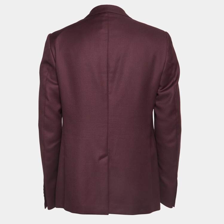 مملوكة مسبقًا Gucci Purple Wool Blend Single Breasted Blazer XXL