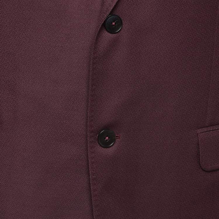 مملوكة مسبقًا Gucci Purple Wool Blend Single Breasted Blazer XXL