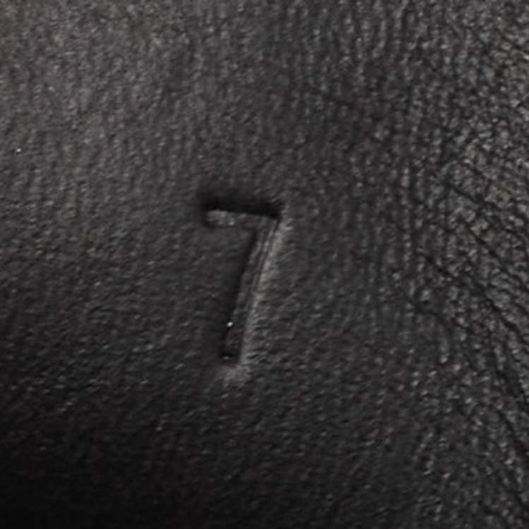 Pre Owned Gucci Black GG Canvas and Python Embossed Ace Web Sneakers Size 41