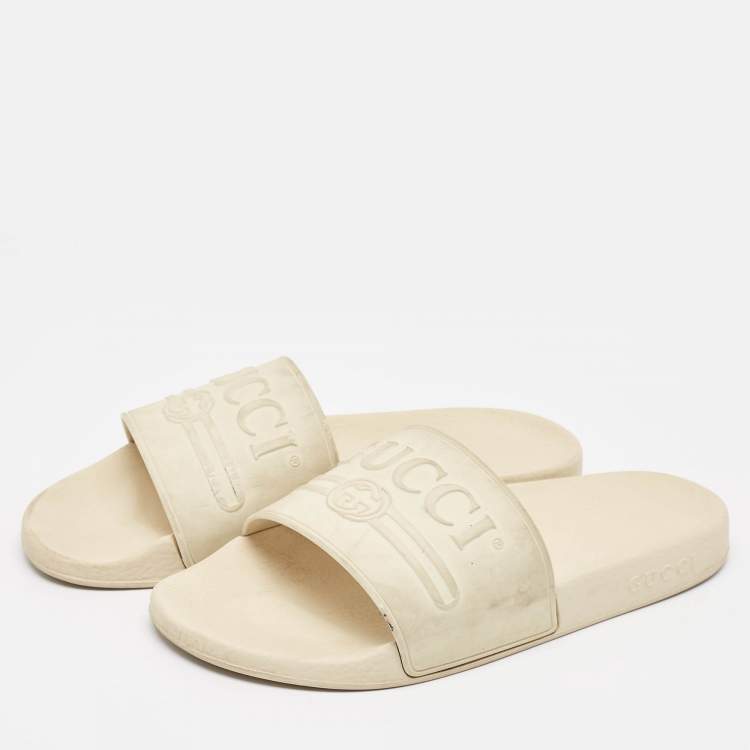 Gucci pursuit rubber slide sandal online