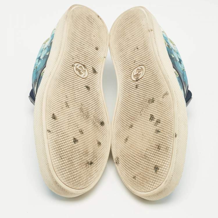 Pre Owned Gucci Multicolor GG Coated Canvas Slip On Sneakers Size 43.5