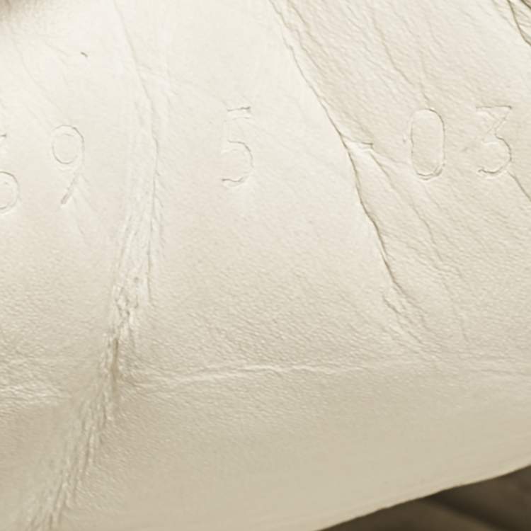 Pre Owned Gucci White Leather Logo Band Ace Sneakers Size 39